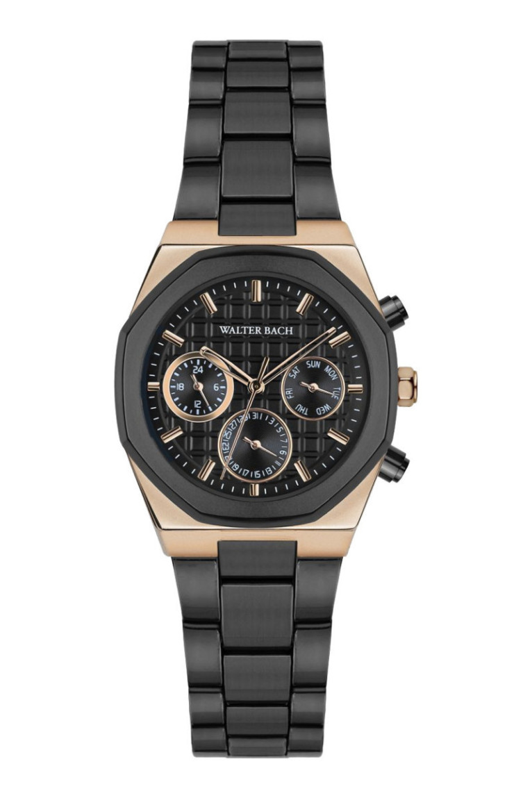 Montre Quartz Homme - Rose gold/Black matte/Black textured