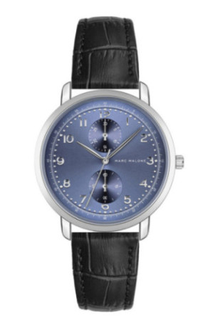 Montre Quartz Homme - Silver/Croco black/Light blue sunray