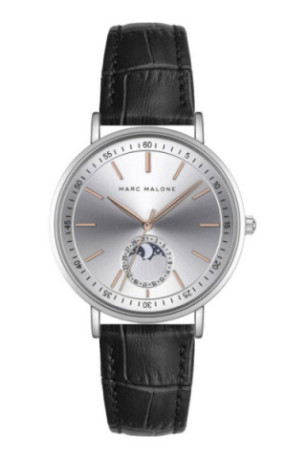 Montre Quartz Homme - Silver/Croco black/Silver sunray