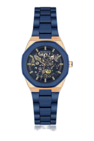 Montre Automatique Homme - Gold/Blue matte/Black skeleton