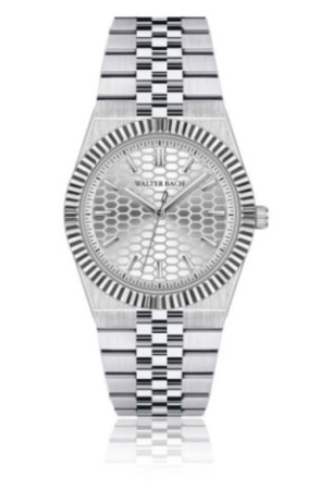 Montre Quartz - Silver/Silver/Silver textured - Walter Bach
