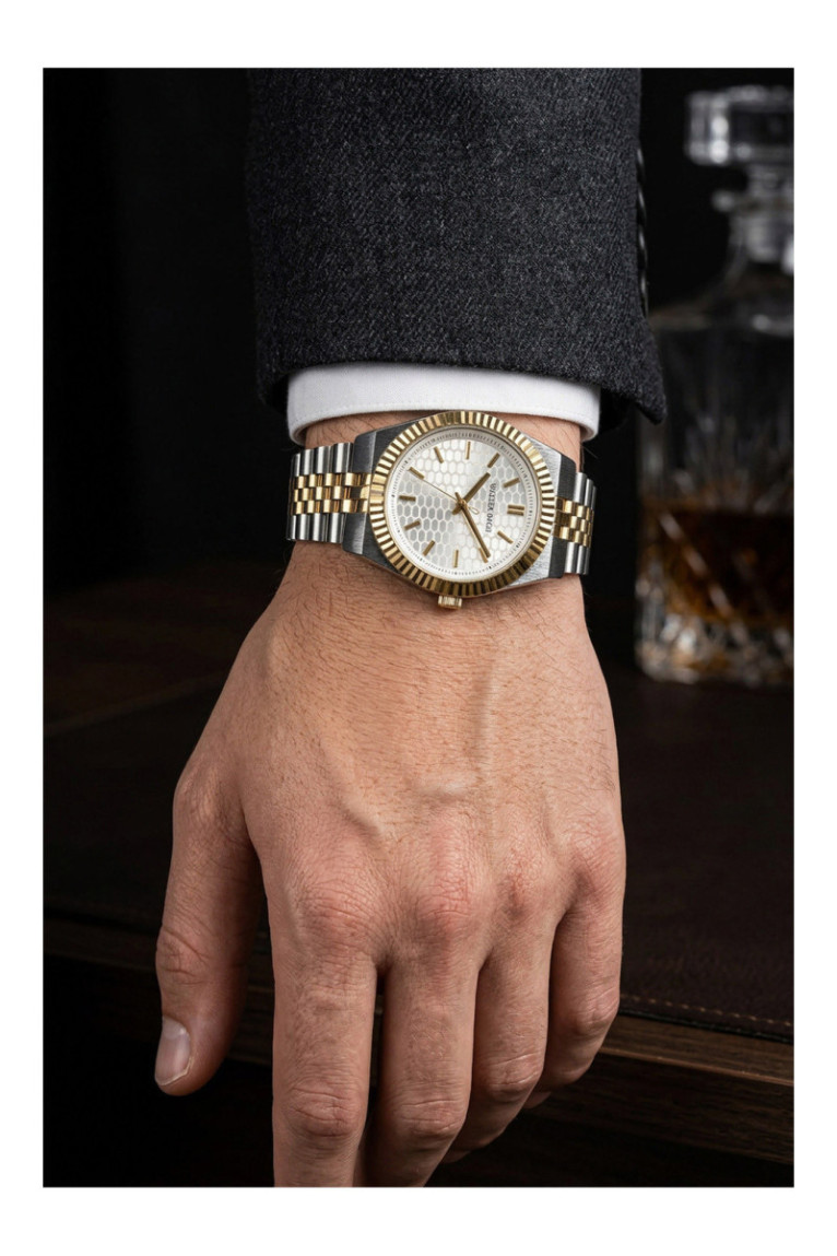 Montre Quartz - WALTER BACH - Silver/silver + gold/Silver