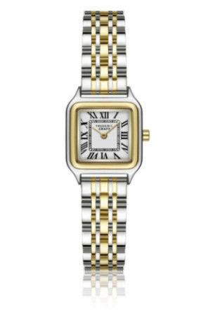 Montre Quartz - Silver/silver + gold/Matt White - FREDERIC GRAFF
