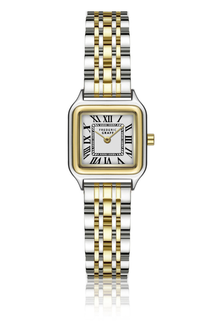 Montre Quartz - Femme - Silver/2 tones: silver + gold/Matt White