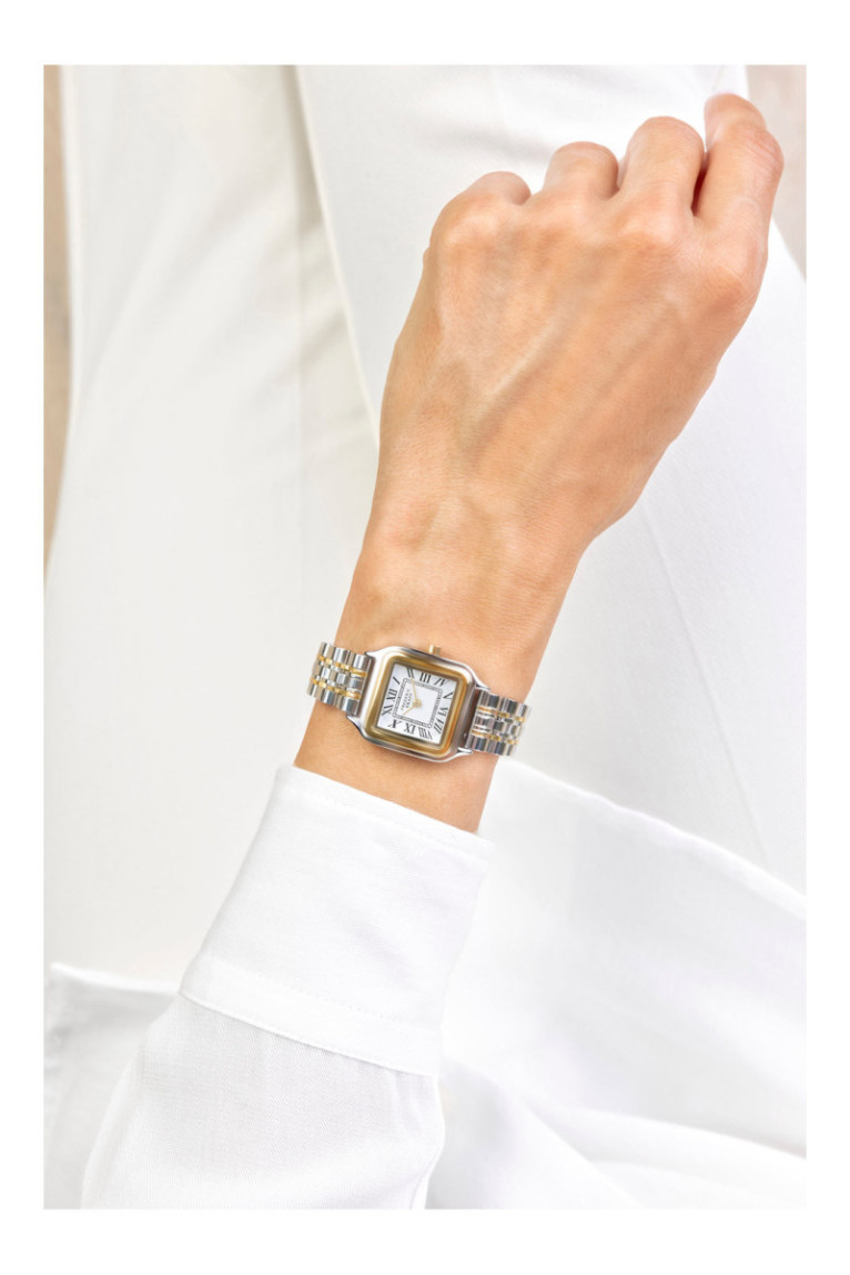 Montre Quartz - Femme - Silver/2 tones: silver + gold/Matt White