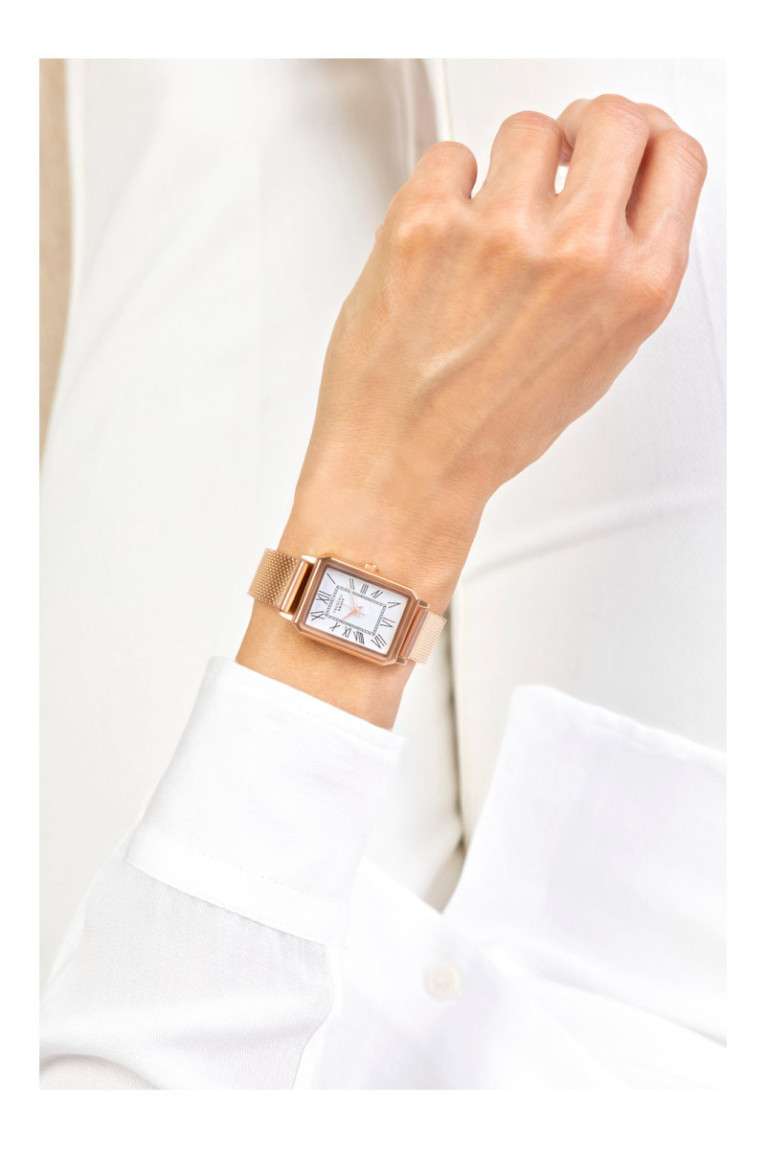 Montre Quartz - Rose gold/Rose gold/Matt White - FREDERIC GRAFF