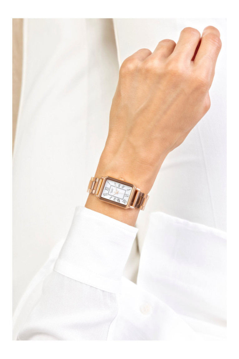 Montre Quartz - Femme - Rose gold/Rose gold/Matt White