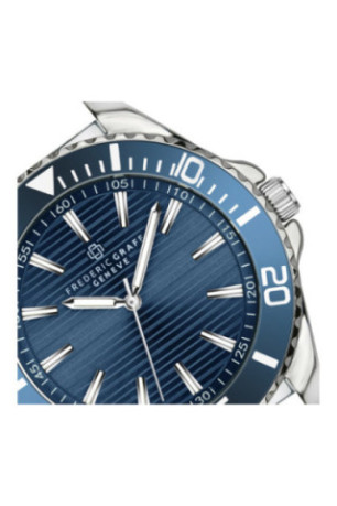 Montre Quartz - Silver/Silver/Omega Blue - FREDERIC GRAFF