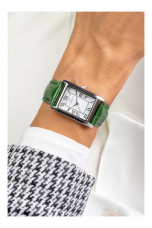 Montre Quartz - Silver/Croco green/White - FREDERIC GRAFF