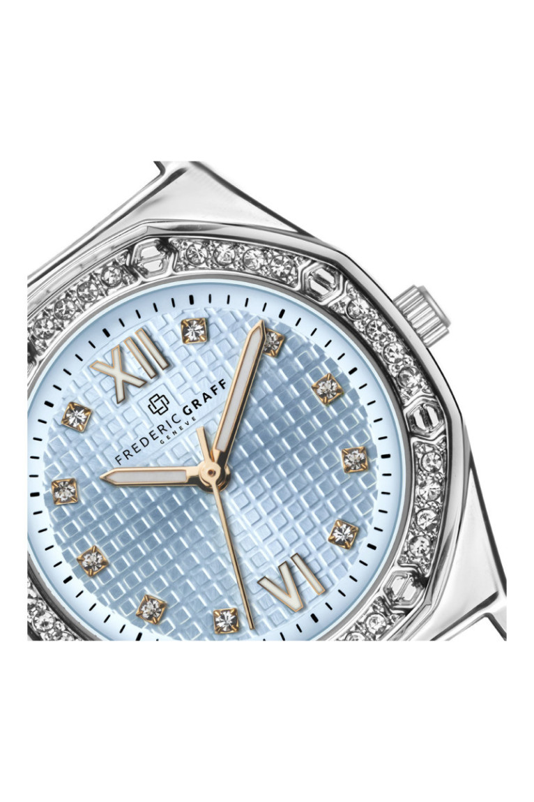 Montre Quartz - Silver/silver + rose gold/Sunray - FREDERIC GRAFF
