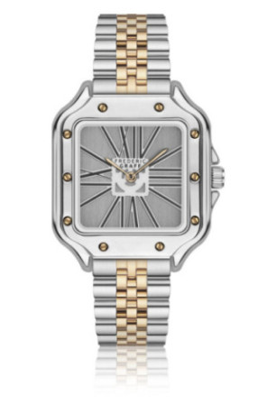 Montre Quartz - Silver/silver + rose gold/Grey brushed - FREDERIC GRAFF