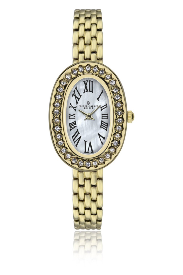 Montre Quartz - Gold/Gold/White Mother Of Pearl - FREDERIC GRAFF