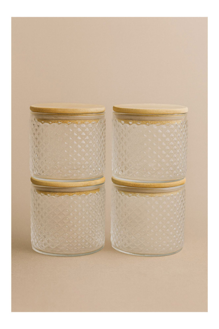 Boîte de conservation (8 pièces) - Transparent
