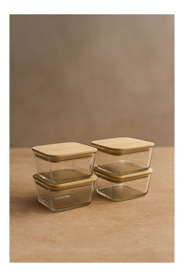 Boîte de conservation (8 pièces) - Transparent