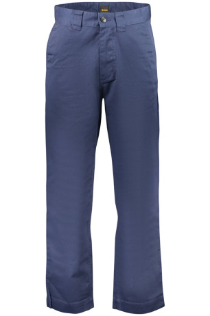 Pantalon Coupe Droite Bleu BOSS