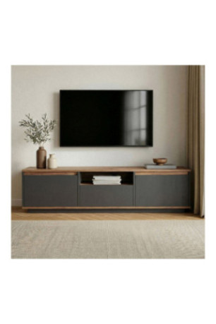 Meuble TV - Anthracite Pin de l'Atlantique