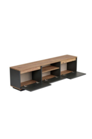 Meuble TV - Anthracite Pin de l'Atlantique