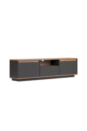Meuble TV - Anthracite Pin de l'Atlantique
