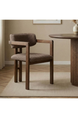 Chaise - Noyer brun foncé