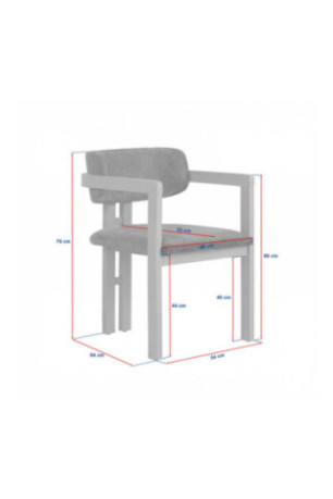 Chaise - Noyer brun foncé