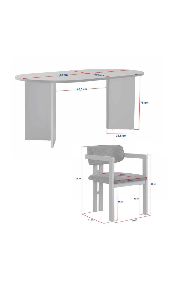 Ensemble table et chaises de salle à manger (5 pièces) - Milano Noyer Brun foncé