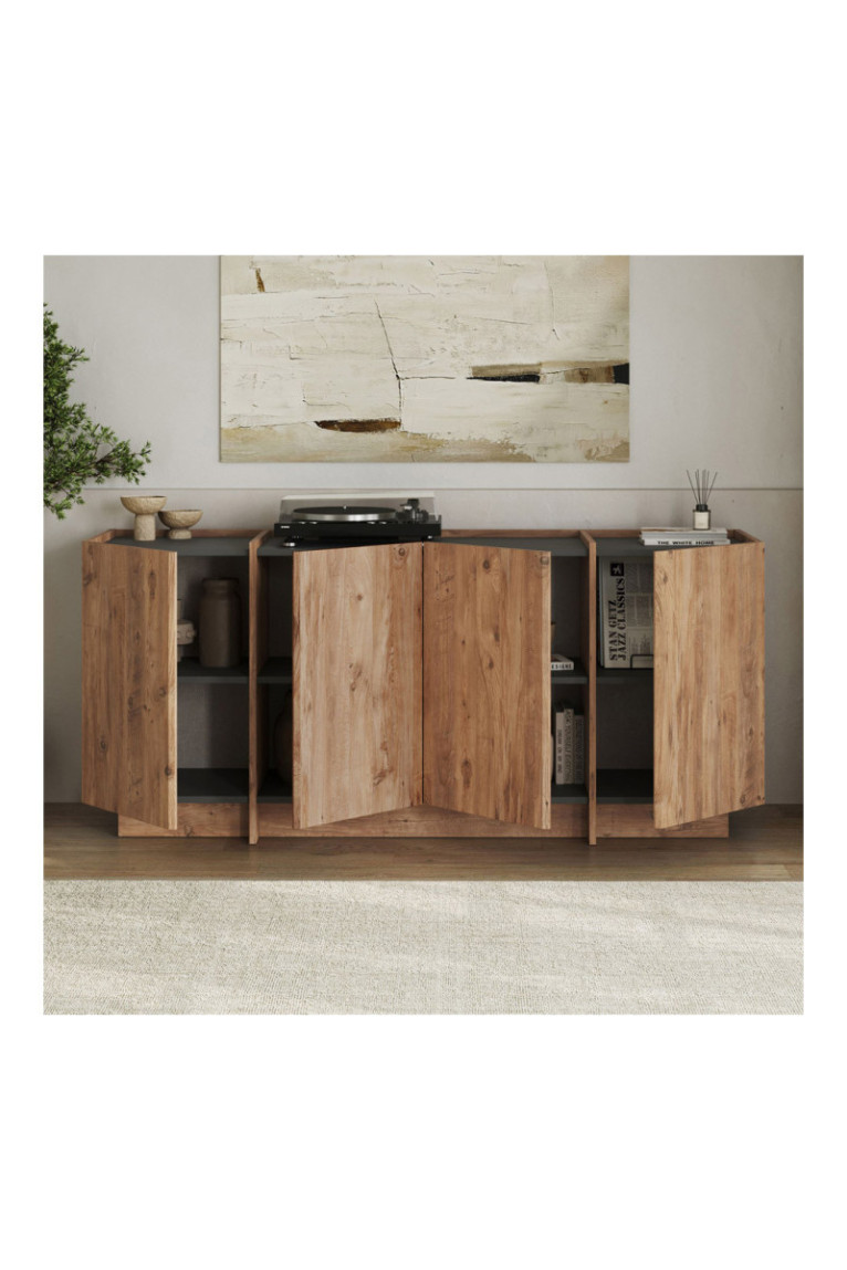 Console - Anthracite de pin de l'Atlantique