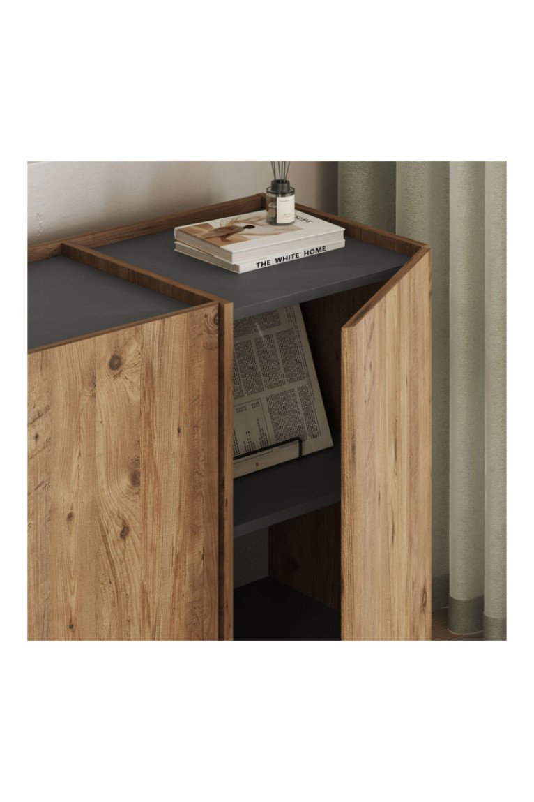 Console - Anthracite de pin de l'Atlantique