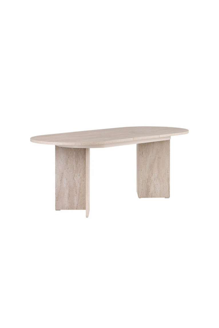 Table à manger extensible - Travertin