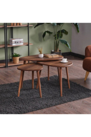 Ensemble de table basse - Noyer