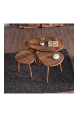 Ensemble de table basse - Noyer