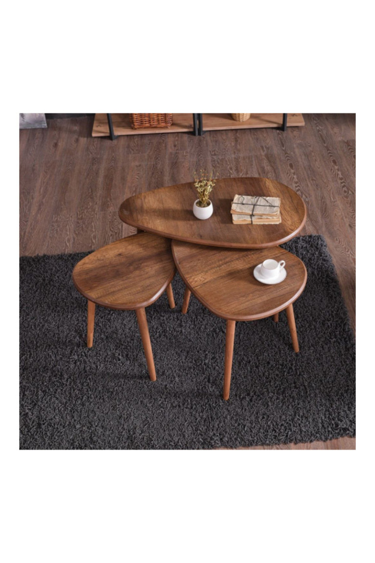 Ensemble de table basse - Noyer