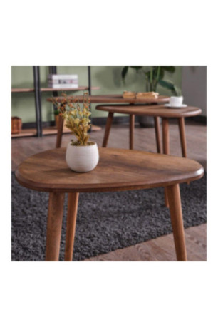Ensemble de table basse - Noyer