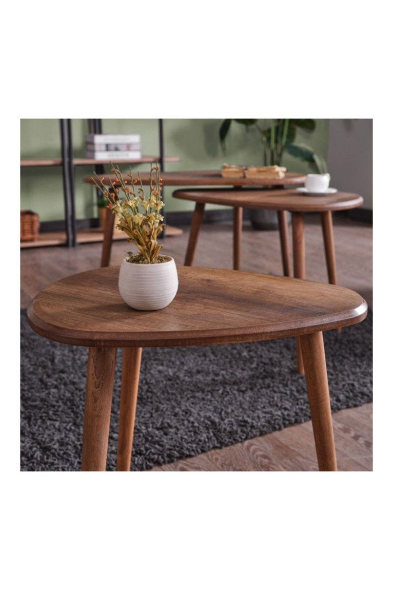 Ensemble de table basse - Noyer