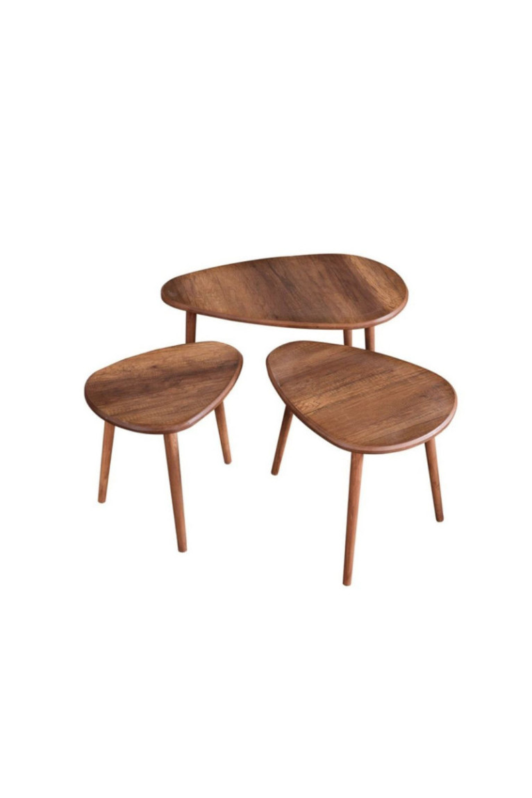 Ensemble de table basse - Noyer
