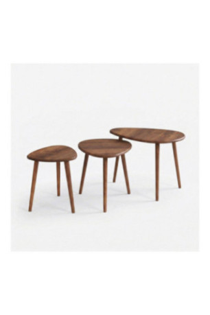 Ensemble de table basse - Noyer