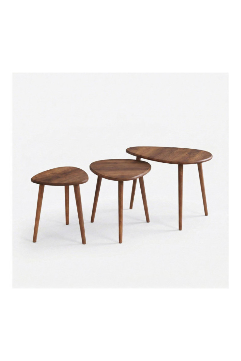 Ensemble de table basse - Noyer