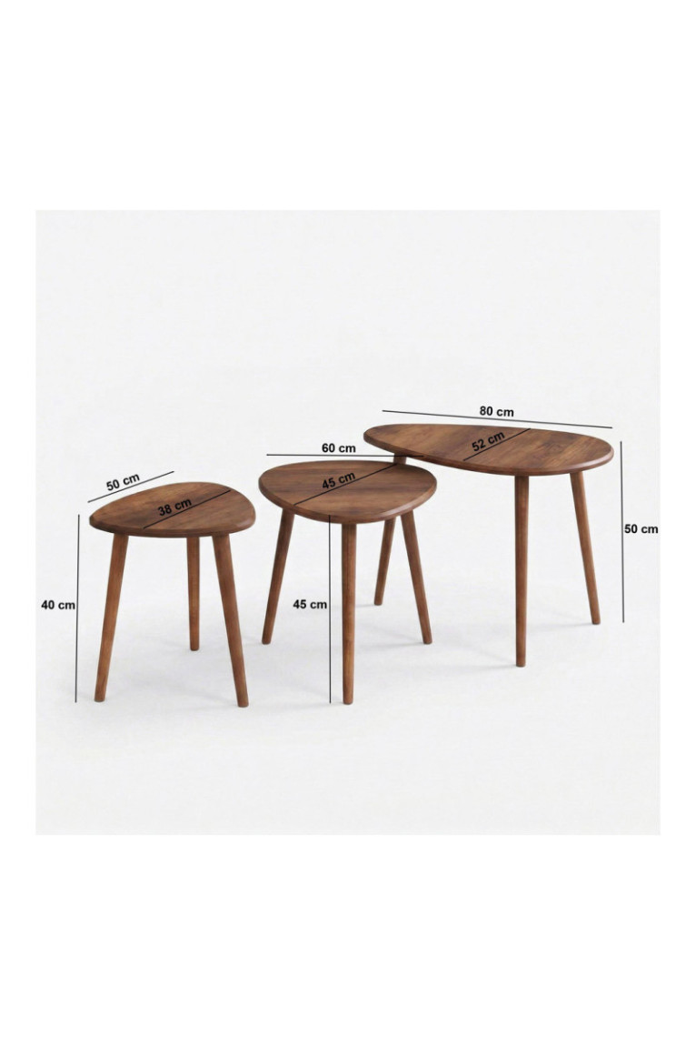Ensemble de table basse - Noyer