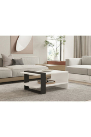 Table basse - Blanc anthracite