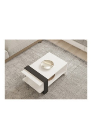 Table basse - Blanc anthracite