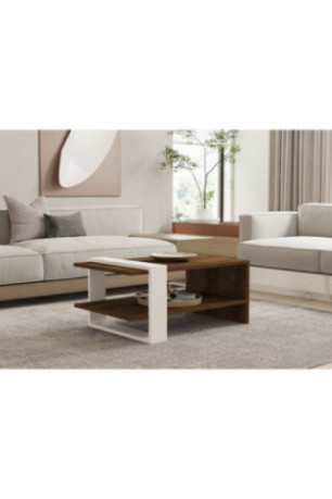 Table basse - Blanc noyer