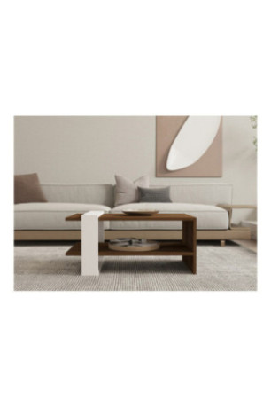 Table basse - Blanc noyer
