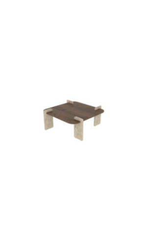 Table basse - Travertin de noyer
