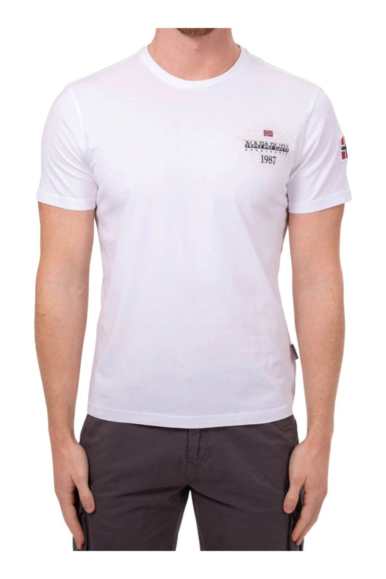 T-shirt manches courtes Blanc Napapijri