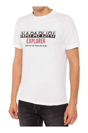 T-shirt manches courtes Blanc Napapijri