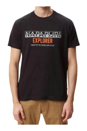 T-shirt manches courtes Noir Napapijri