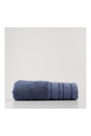 Serviette de bain Mauricio Bleu foncé 50 x 90 cm