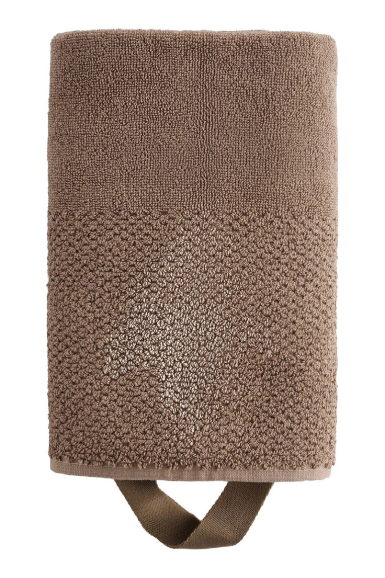 Serviette de bain Strippo Beige 50 x 90 cm