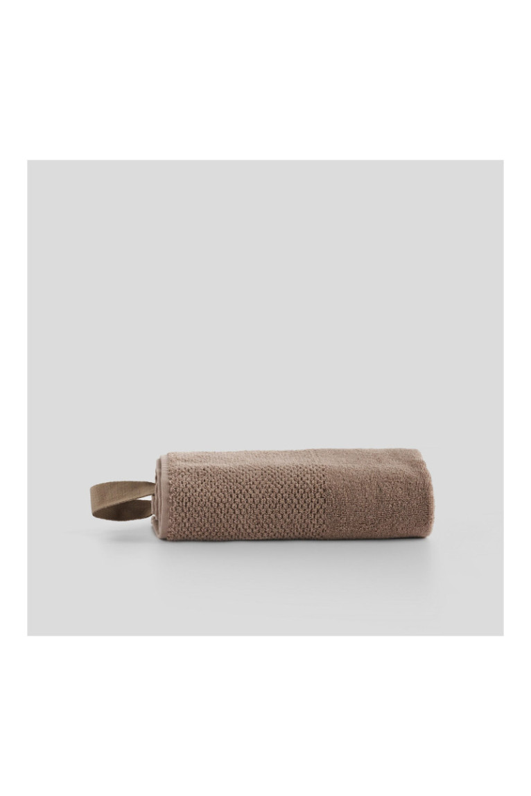 Serviette de bain Strippo Beige 50 x 90 cm
