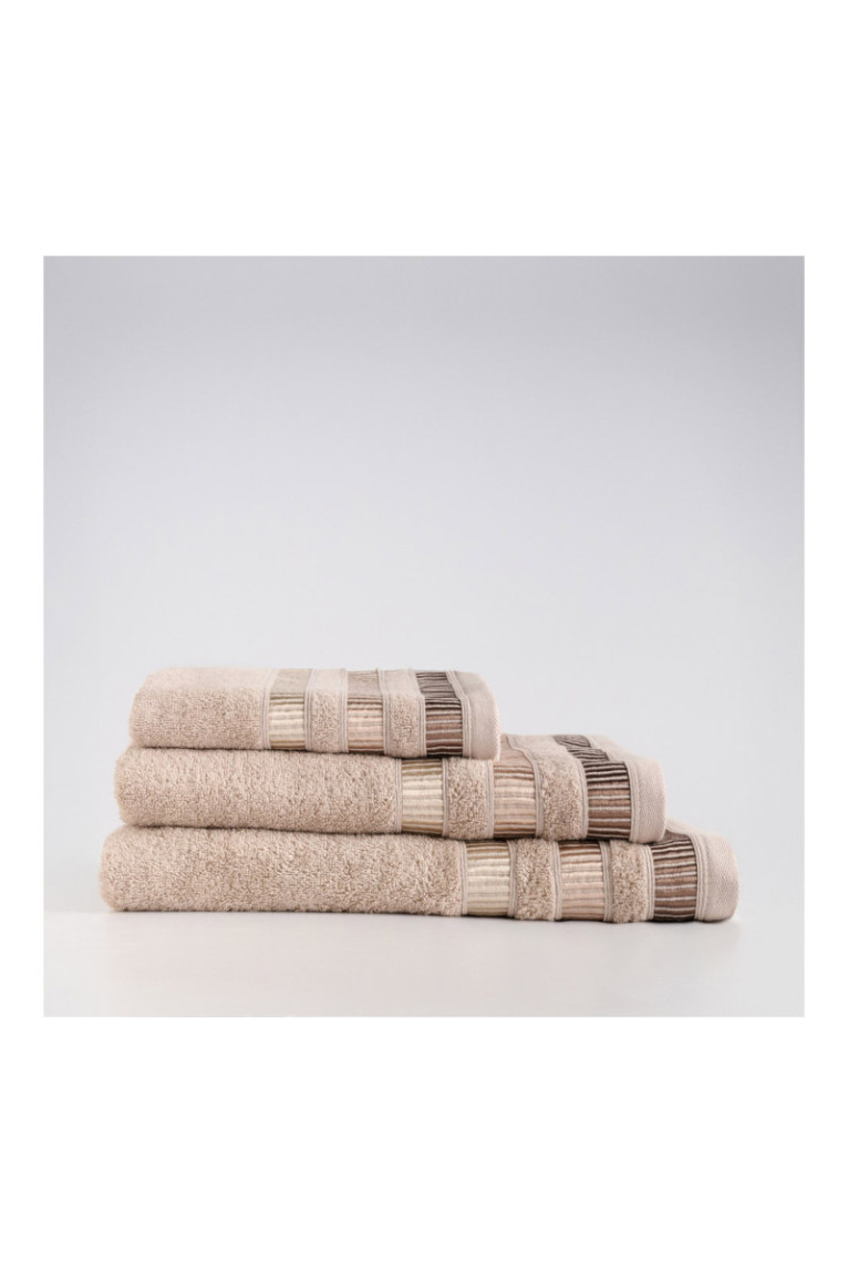Serviette de bain Alicante Beige 50 x 90 cm