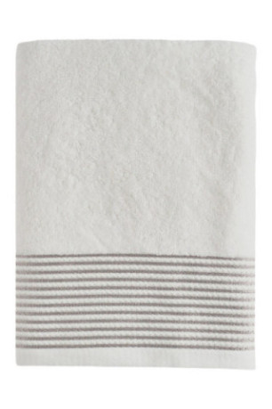 Drap de bain décoratif Terrin Blanc 70 x 130 cm